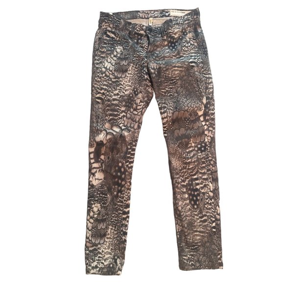 Rag & Bone Women's Leggings Size 28 Snakeskin Skinny Jeans - Picture 2 of 6